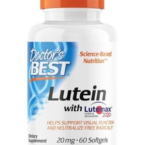 Doctors Best Lutein Featuring Lutemax and Meso-Zeaxanthin Supplement 20 mg
