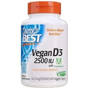 Doctor's Best Vegan D3-2500 IU - 60 Veggie Caps